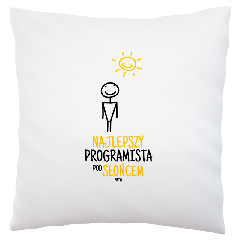 Najlepszy programista pod słońcem - Poduszka Biała