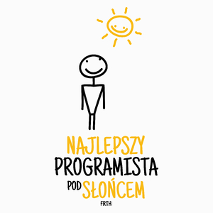 Najlepszy programista pod słońcem - Poduszka Biała