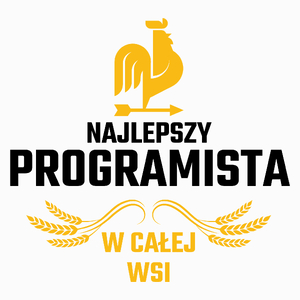 Najlepszy programista w całej wsi - Poduszka Biała