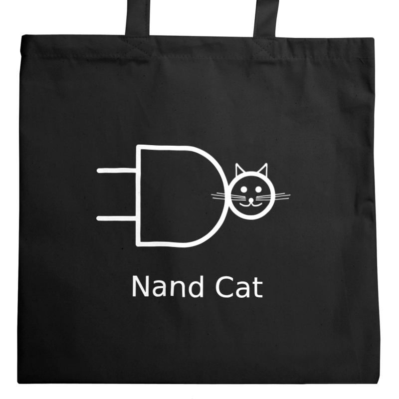 Nand cat - Torba Na Zakupy Czarna