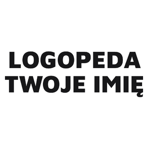Napis Logopeda - Kubek Biały