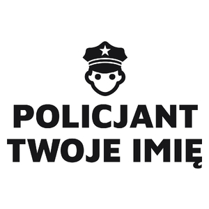 Napis Policjant - Kubek Biały