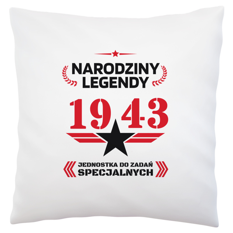 Narodziny Legendy 1942 80 Lat - Uniwersalna Poduszka Biała