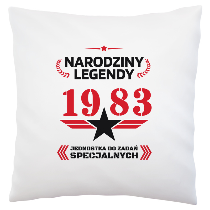 Narodziny Legendy 1983 40 Lat - Poduszka Biała
