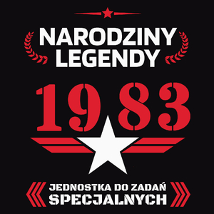 Narodziny Legendy 1983 40 Lat - Męska Bluza Czarna