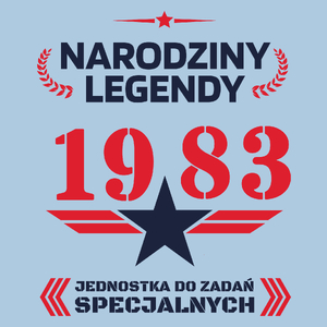 Narodziny Legendy 1983 40 Lat - Męska Koszulka Błękitna