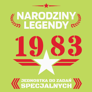 Narodziny Legendy 1983 40 Lat - Męska Koszulka Jasno Zielona