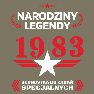 Narodziny Legendy 1983 40 Lat - Męska Koszulka Khaki