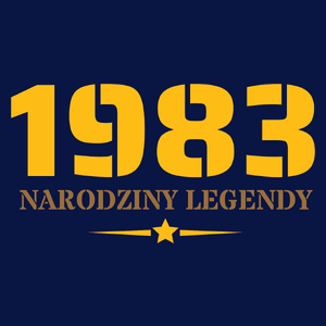 Narodziny Legendy 1983 Rok 40 Lat - Męska Koszulka Ciemnogranatowa