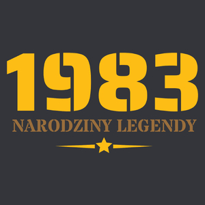 Narodziny Legendy 1983 Rok 40 Lat - Męska Koszulka Szara