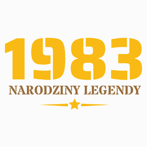 Narodziny Legendy 1983 Rok 40 Lat - Poduszka Biała