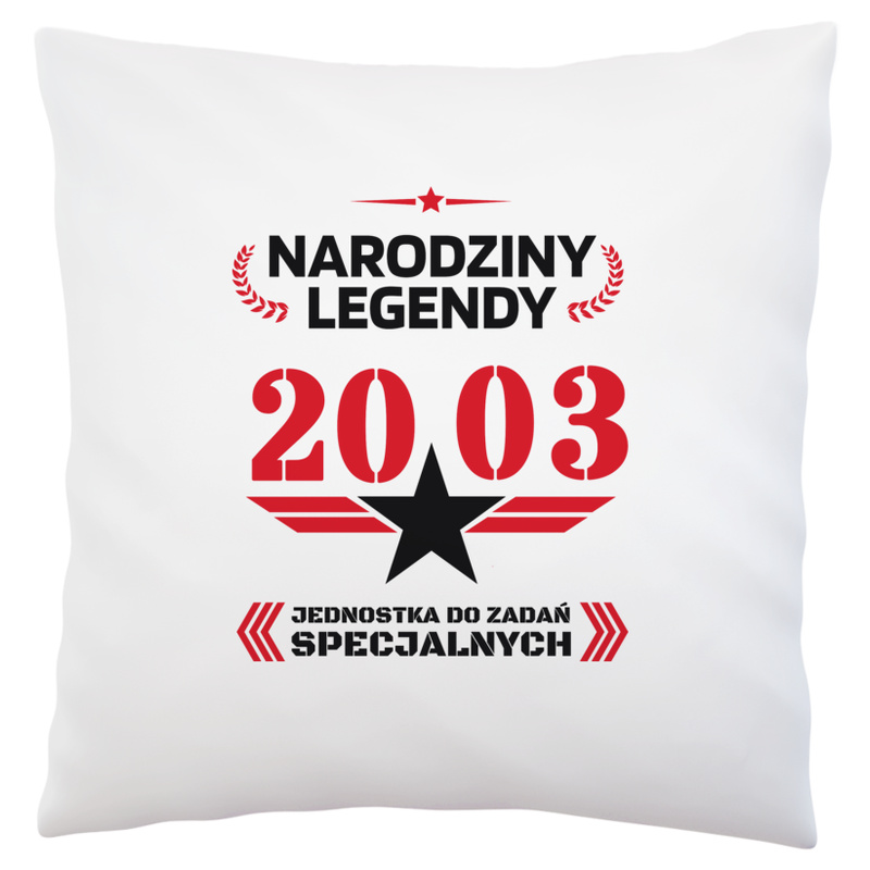 Narodziny Legendy -20 20 Lat - Poduszka Biała