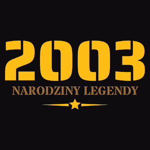 Narodziny Legendy -20 Rok 20 Lat - Męska Koszulka Czarna