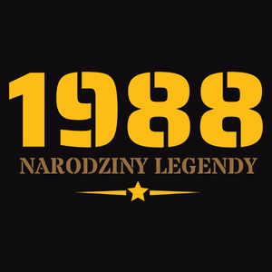 Narodziny Legendy -35 Rok 35 Lat - Męska Koszulka Czarna