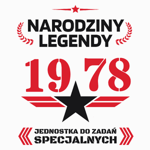 Narodziny Legendy -45 45 Lat - Poduszka Biała