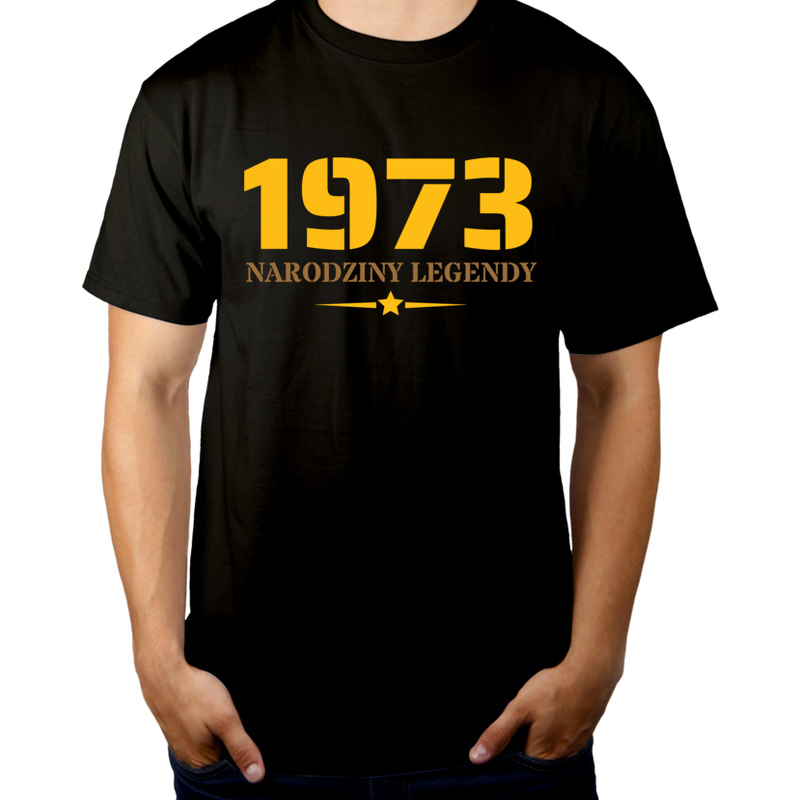 Narodziny Legendy -50 Rok 50 Lat - Męska Koszulka Czarna