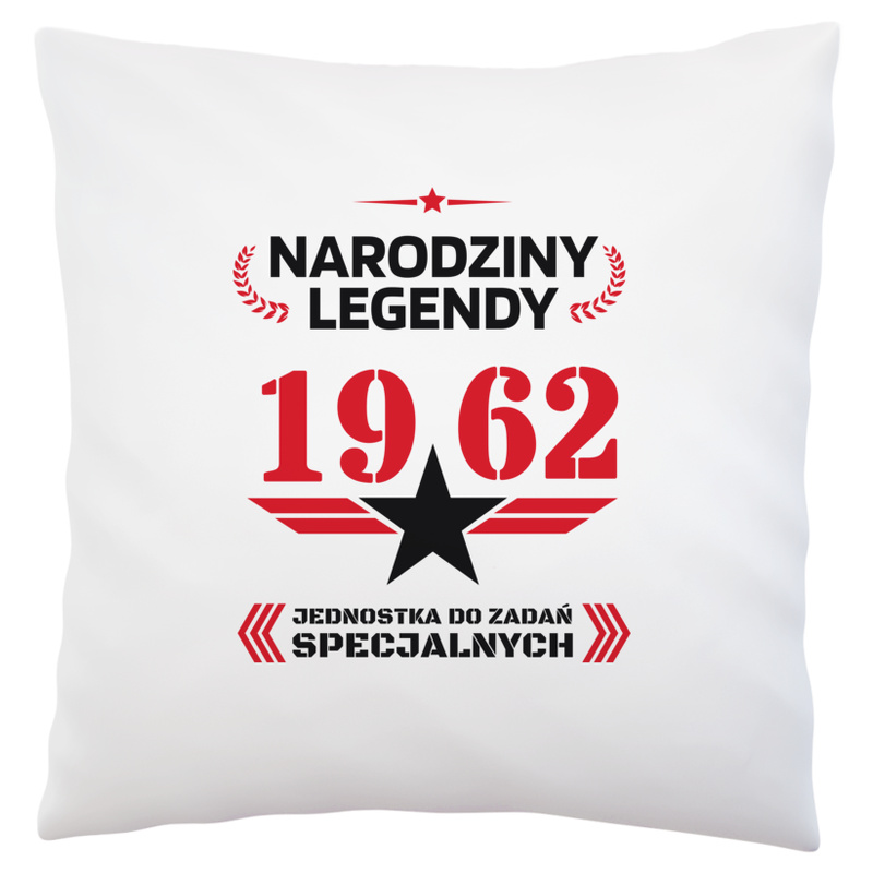 Narodziny Legendy -60 60 Lat - Poduszka Biała