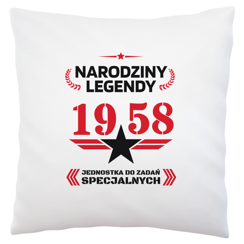 Narodziny Legendy -65 65 Lat - Poduszka Biała