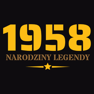 Narodziny Legendy -65 Rok 65 Lat - Męska Koszulka Czarna