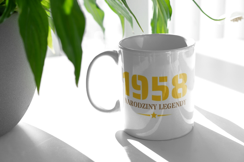 Narodziny Legendy -65 Rok 65 Lat - Kubek Biały
