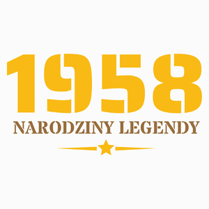 Narodziny Legendy -65 Rok 65 Lat - Poduszka Biała