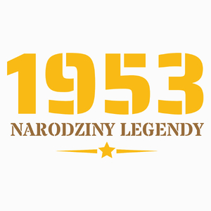 Narodziny Legendy -70 Rok 70 Lat - Poduszka Biała