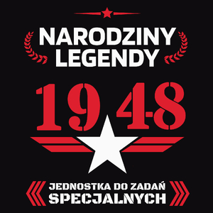Narodziny Legendy -75 75 Lat - Męska Bluza Czarna