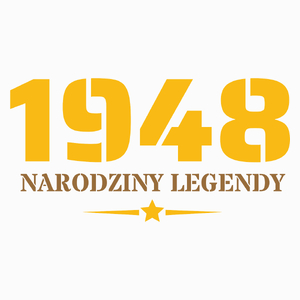 Narodziny Legendy -75 Rok 75 Lat - Poduszka Biała