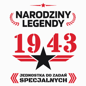 Narodziny Legendy -80 80 Lat - Poduszka Biała
