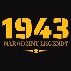 Narodziny Legendy -80 Rok 80 Lat - Męska Koszulka Czarna