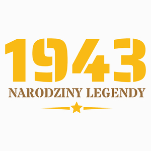 Narodziny Legendy -80 Rok 80 Lat - Poduszka Biała