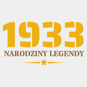 Narodziny Legendy -90 Rok 90 Lat - Męska Koszulka Biała