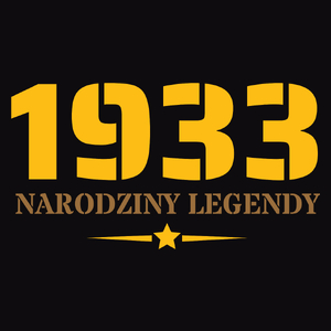 Narodziny Legendy -90 Rok 90 Lat - Męska Koszulka Czarna