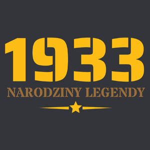 Narodziny Legendy -90 Rok 90 Lat - Męska Koszulka Szara