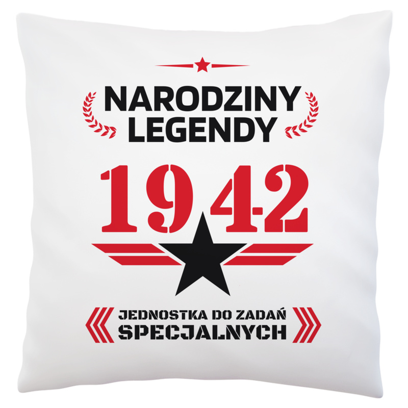 Narodziny legendy 1942 80 lat - Uniwersalna Poduszka Biała