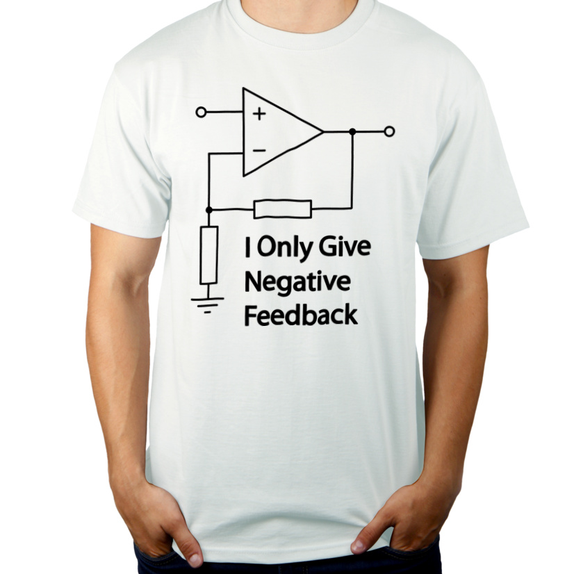Negative Feedback - Męska Koszulka Biała
