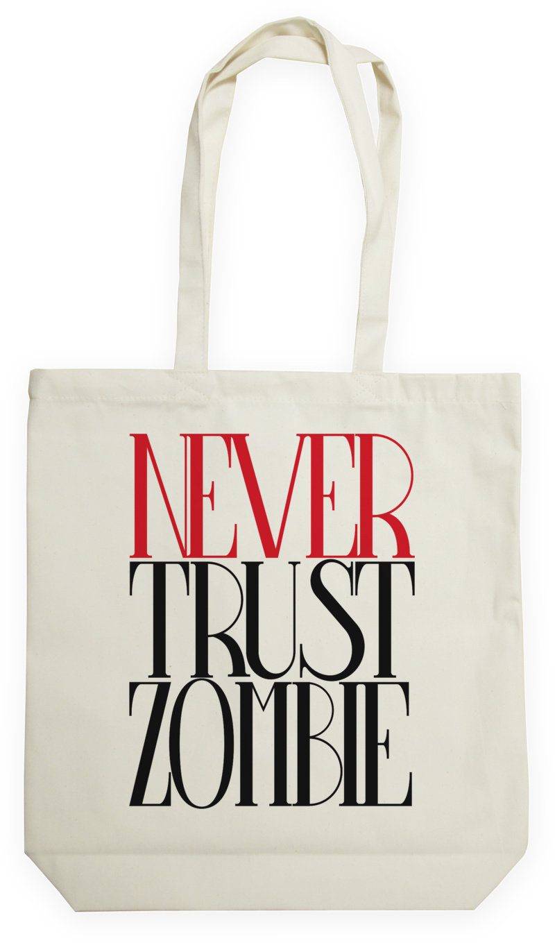 Never Trust Zombie - Torba Na Zakupy Natural