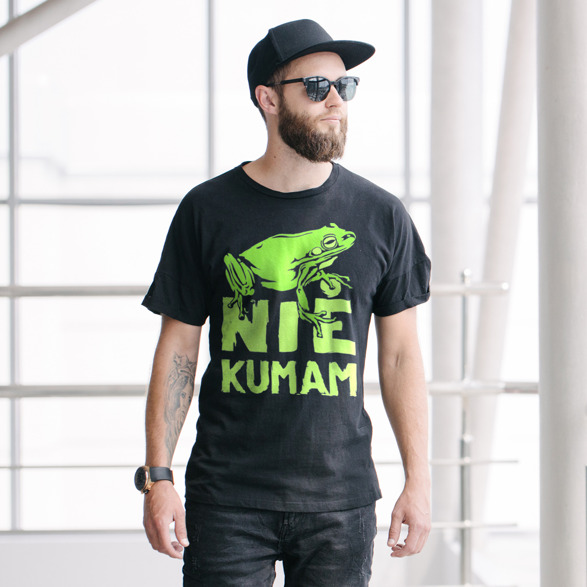Nie Kumam - Męska Koszulka Czarna