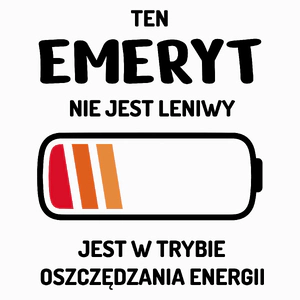 Nie Leniwy Emeryt - Poduszka Biała