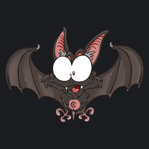 Nietoperz halloween - Damska Koszulka Czarna