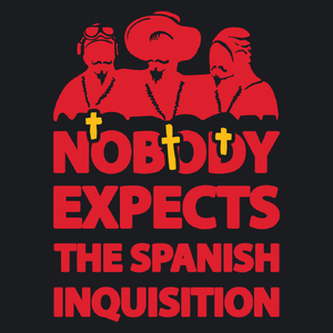 Nobody Expects The Spanish Inquisition - Damska Koszulka Czarna