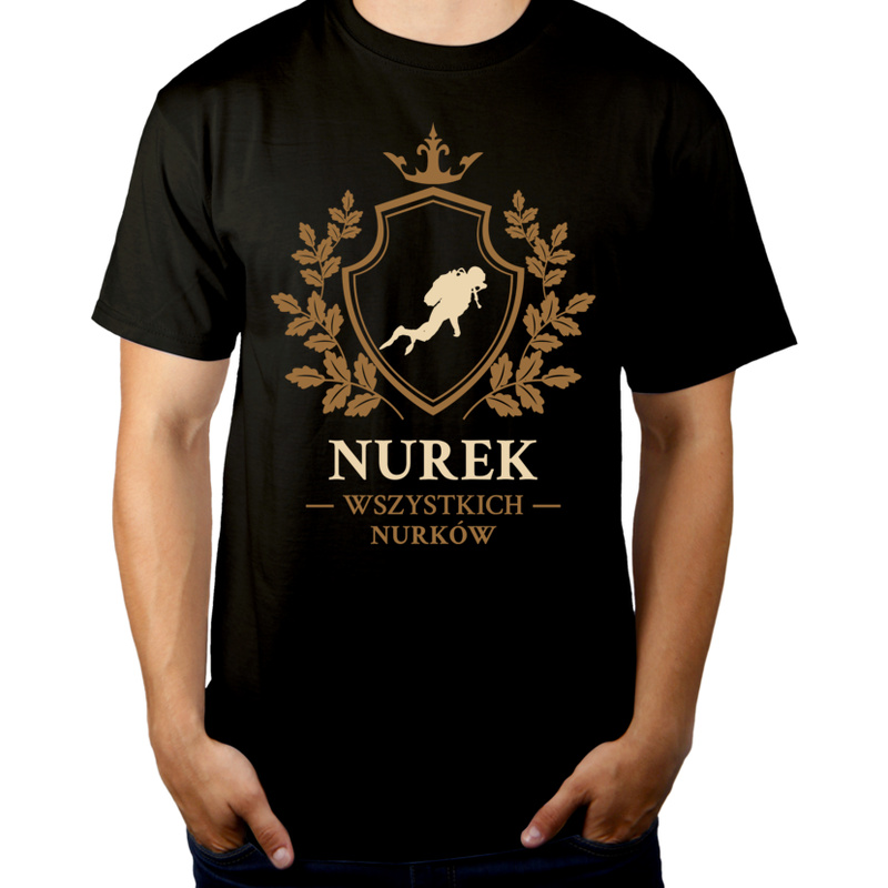 Nurek Wszystkich Nurków - Męska Koszulka Czarna