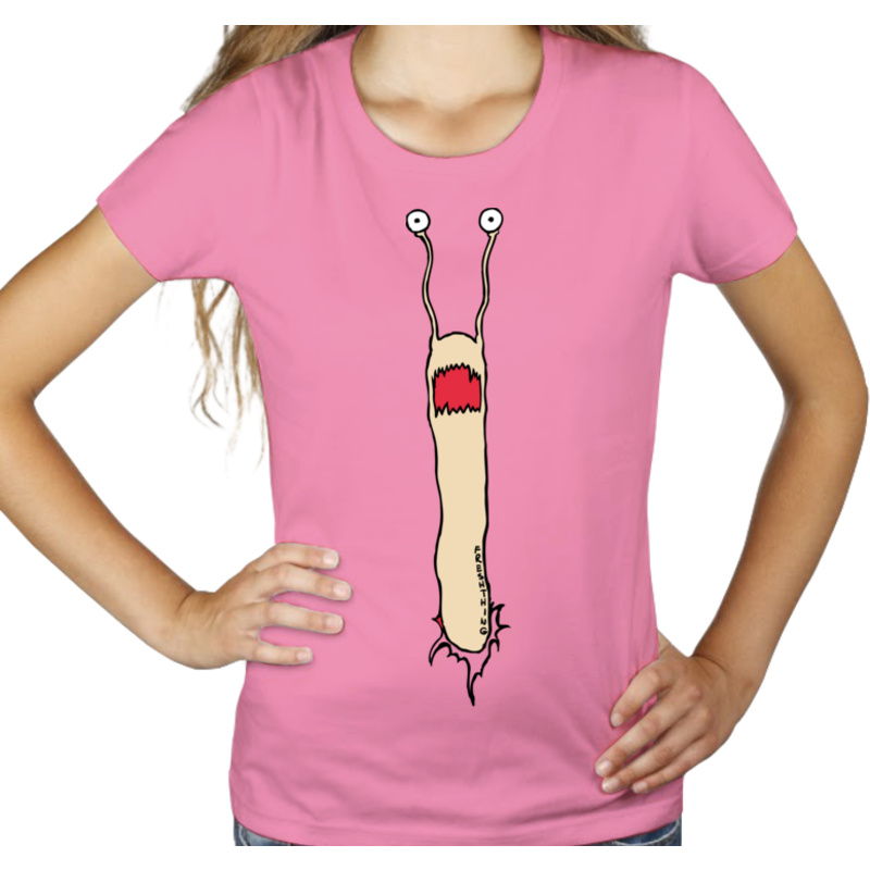 Obcy Ślimak - Damska Koszulka Różowa