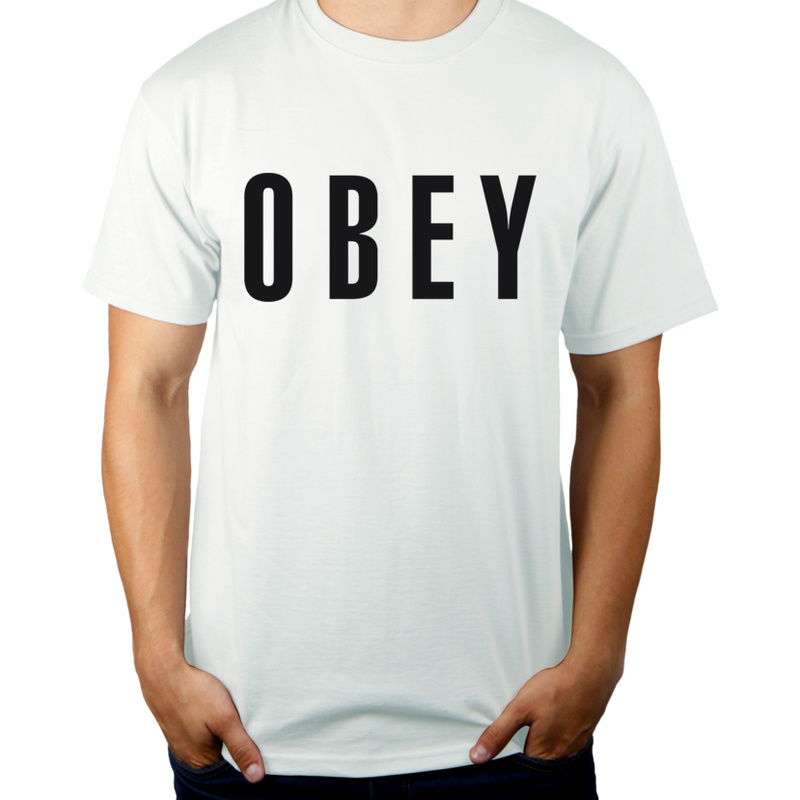 Obey - Męska Koszulka Biała