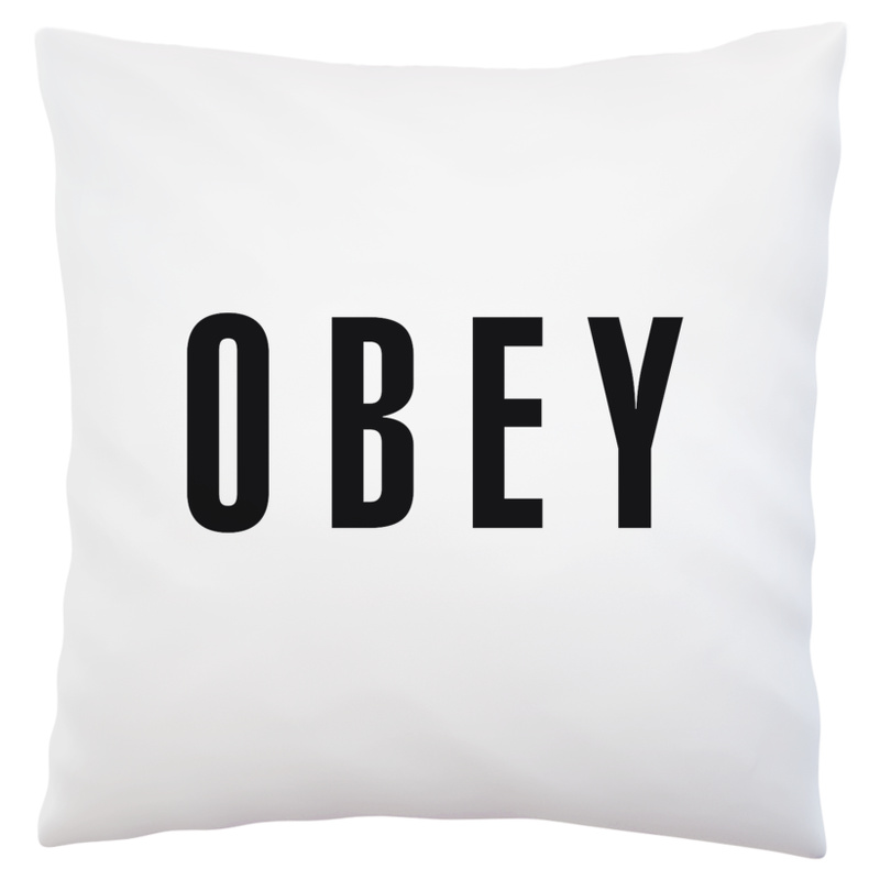 Obey - Poduszka Biała