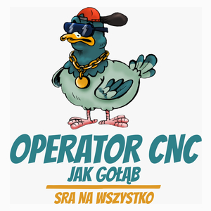 Operator Cnc Jak Gołąb - Poduszka Biała