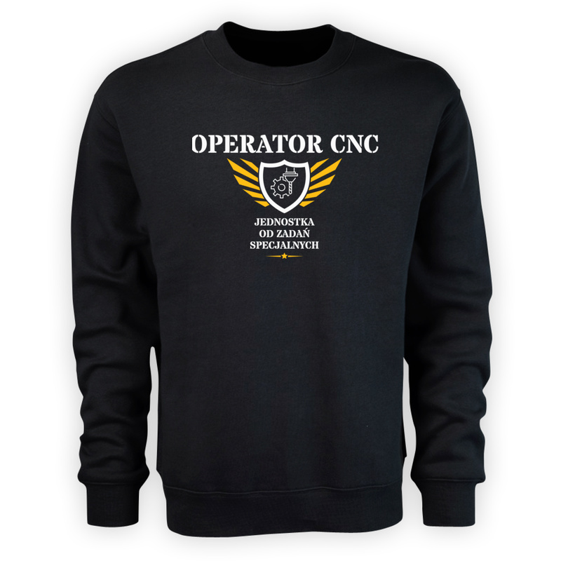 Operator Cnc Jednostka Od Zadań Specjalnych - Męska Bluza Czarna