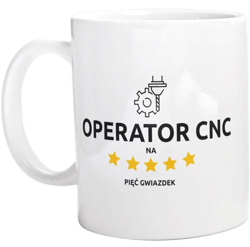Operator Cnc Na 5 Gwiazdek - Kubek Biały