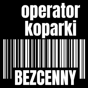 Operator Koparki Bezcenny - Torba Na Zakupy Czarna