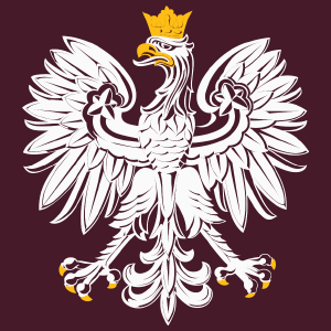 Orzeł - Męska Koszulka Burgundowa